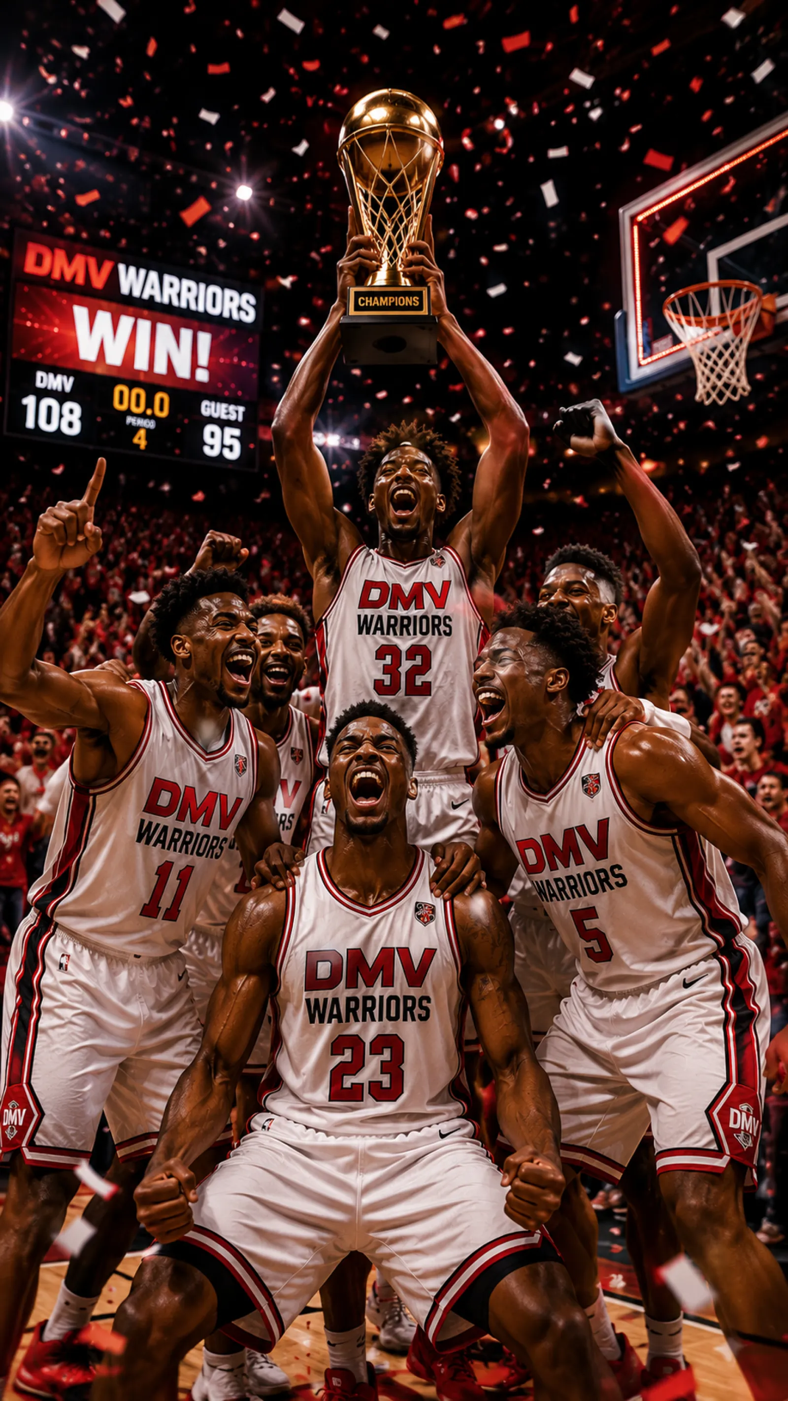 DMV Warriors celebrating a championship victory